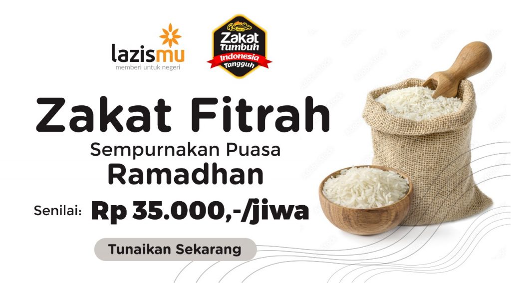 Tunaikan Zakat Fitrahmu Rp 35.000/Orang