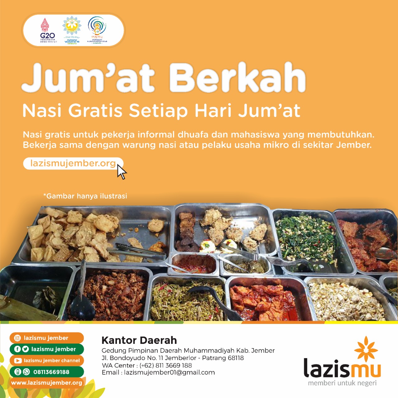 BERBAGI NASI GRATIS JUMAT BERKAH