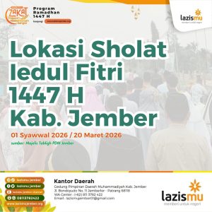 Daftar Khotib Idul Fitri 1447 H Muhammadiyah Jember Resmi Diumumkan